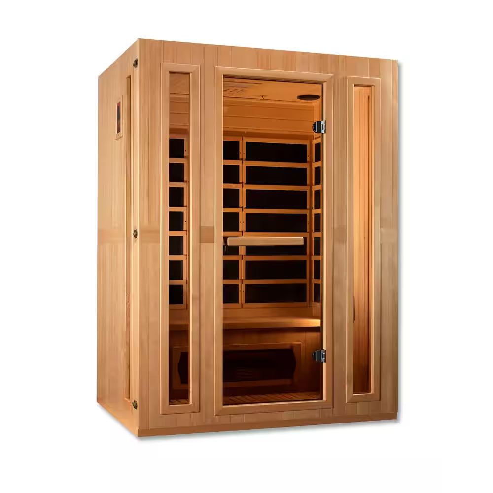 Lifesauna Infracolor 3 Person Upgraded Far Infrared Sauna with 9 Dual Tech Heaters Red Light and Chromotherapy