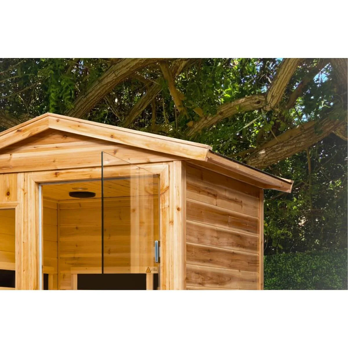 Garner-902Vs 2 Person Outdoor Far Infrared Sauna (Enhanced with Red Light Therapy)