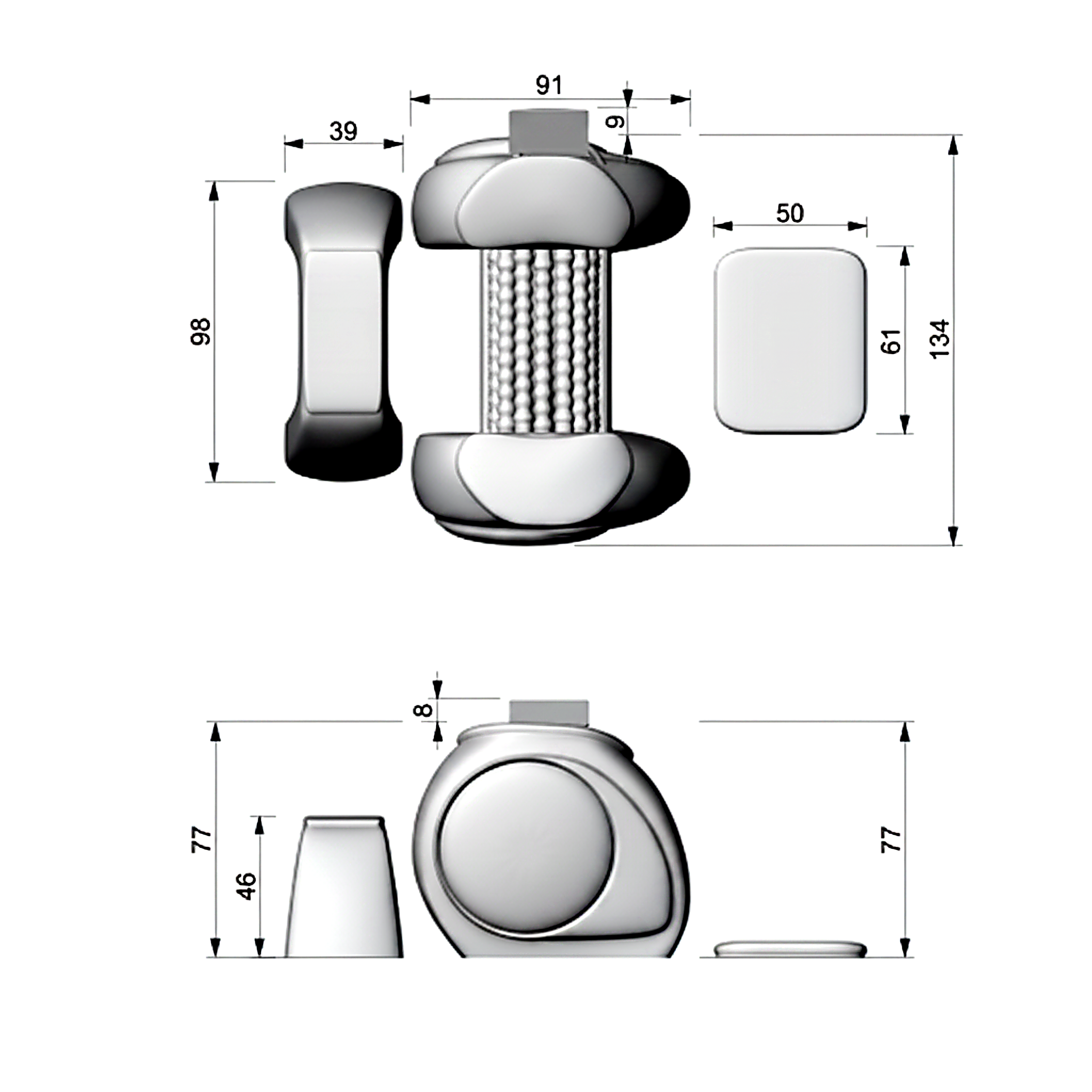 Rollshape Premium Roller Massager System